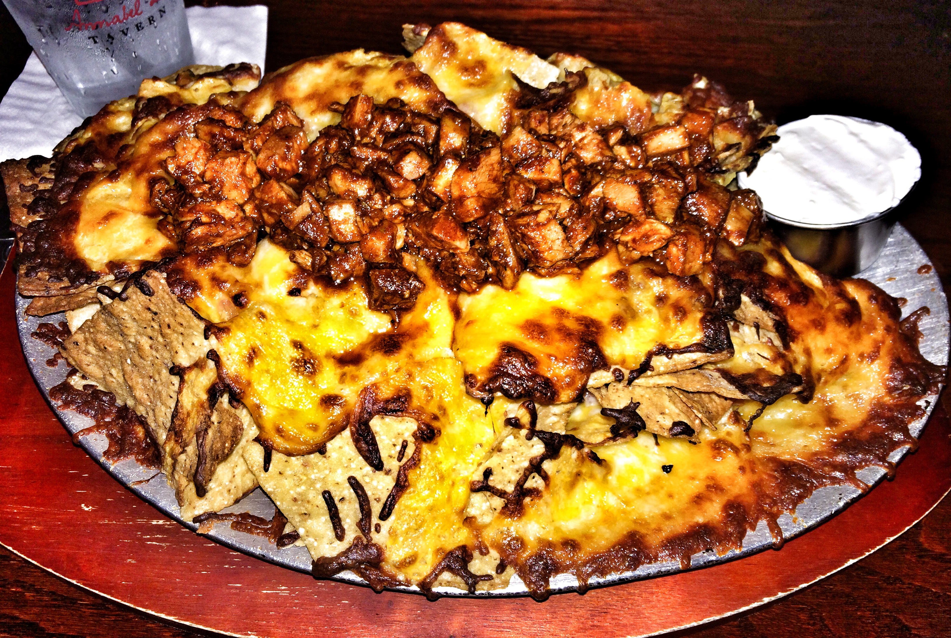 BBQ Chicken and Applewood Smoked Bacon Nachos