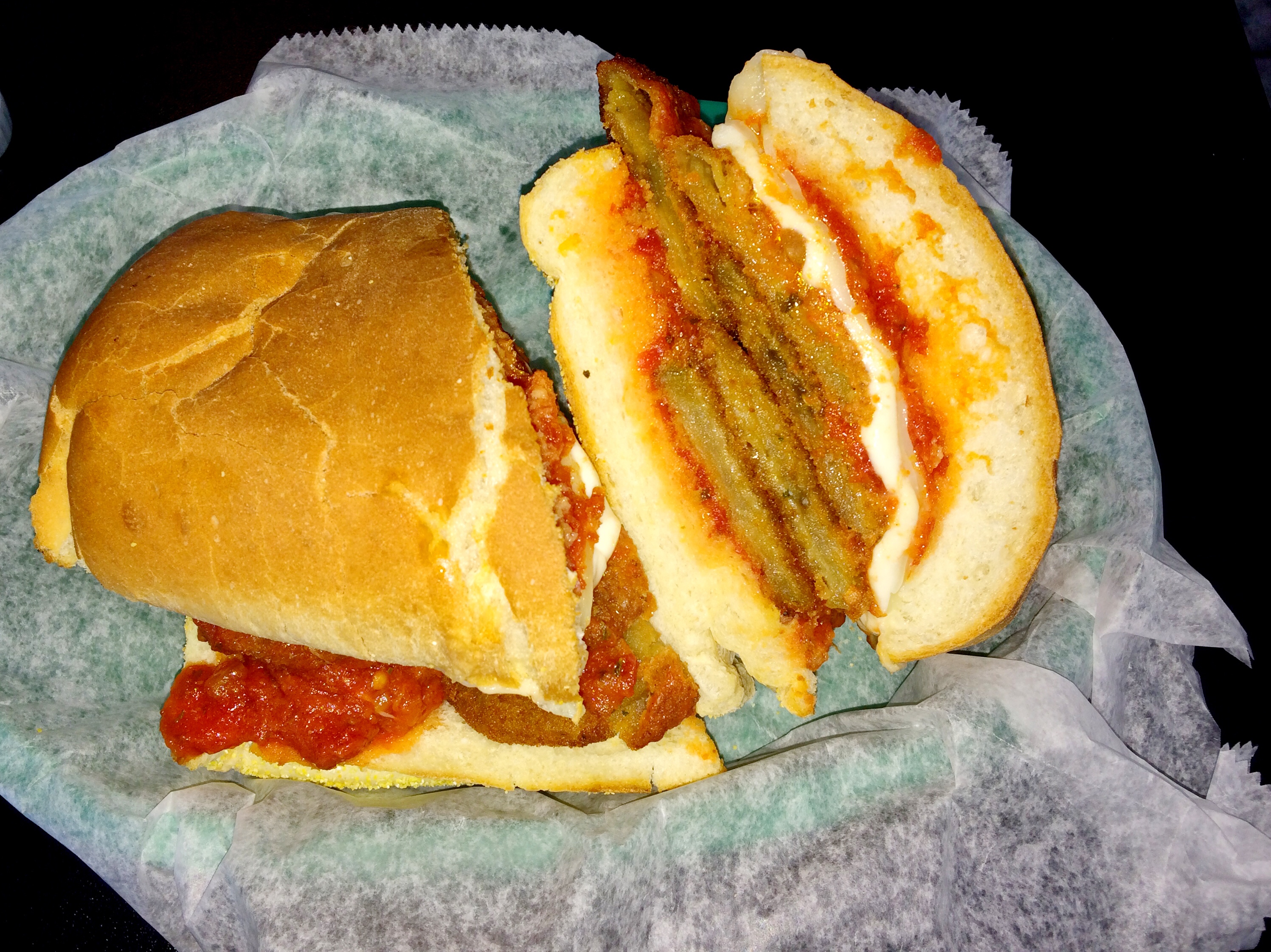 Eggplant Parmesan Sub
