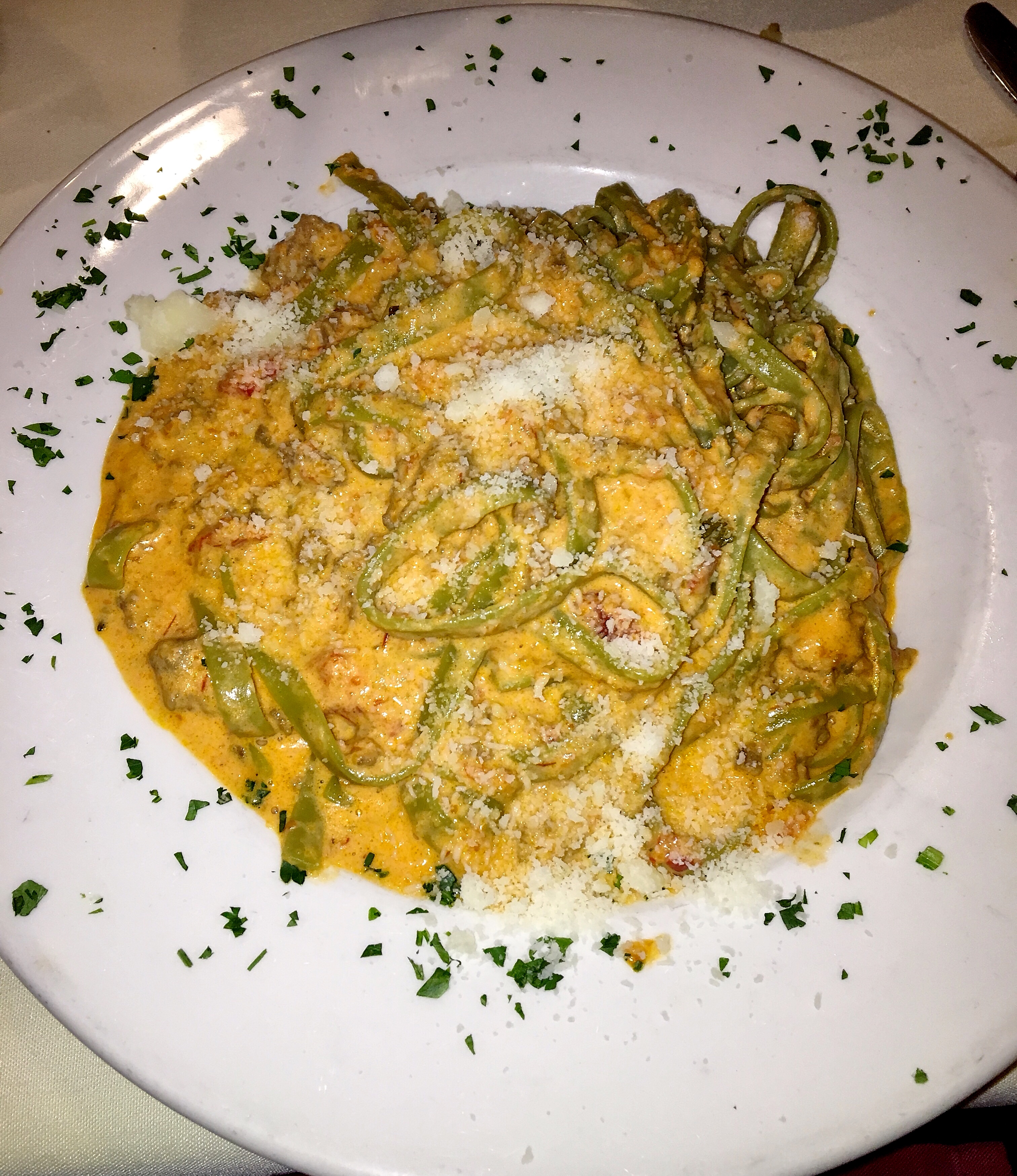 Fettuccine Verdi alla Bolognese