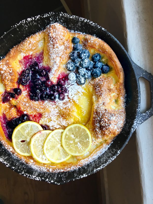 Blueberry Lemon Dutch Baby