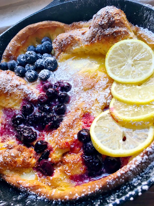 Blueberry Lemon Dutch Baby